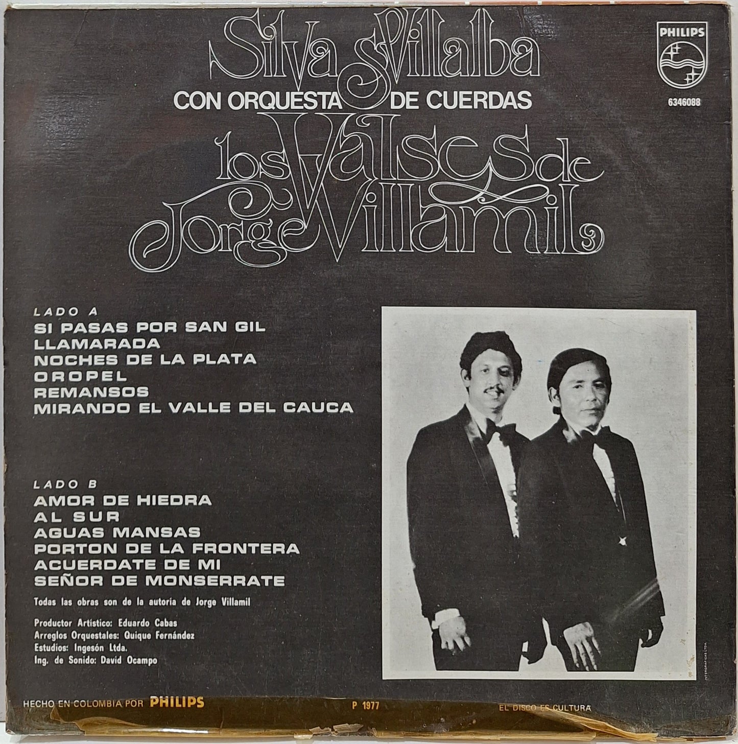 SILVA VILLALBA - LOS VALSES DE JORGE VILLAMIL  LP
