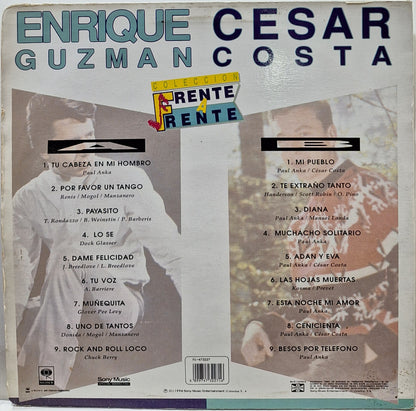 ENRIQUE GUZMAN Y CESAR COSTA - COLECCION FRENTE A FRENTE LP