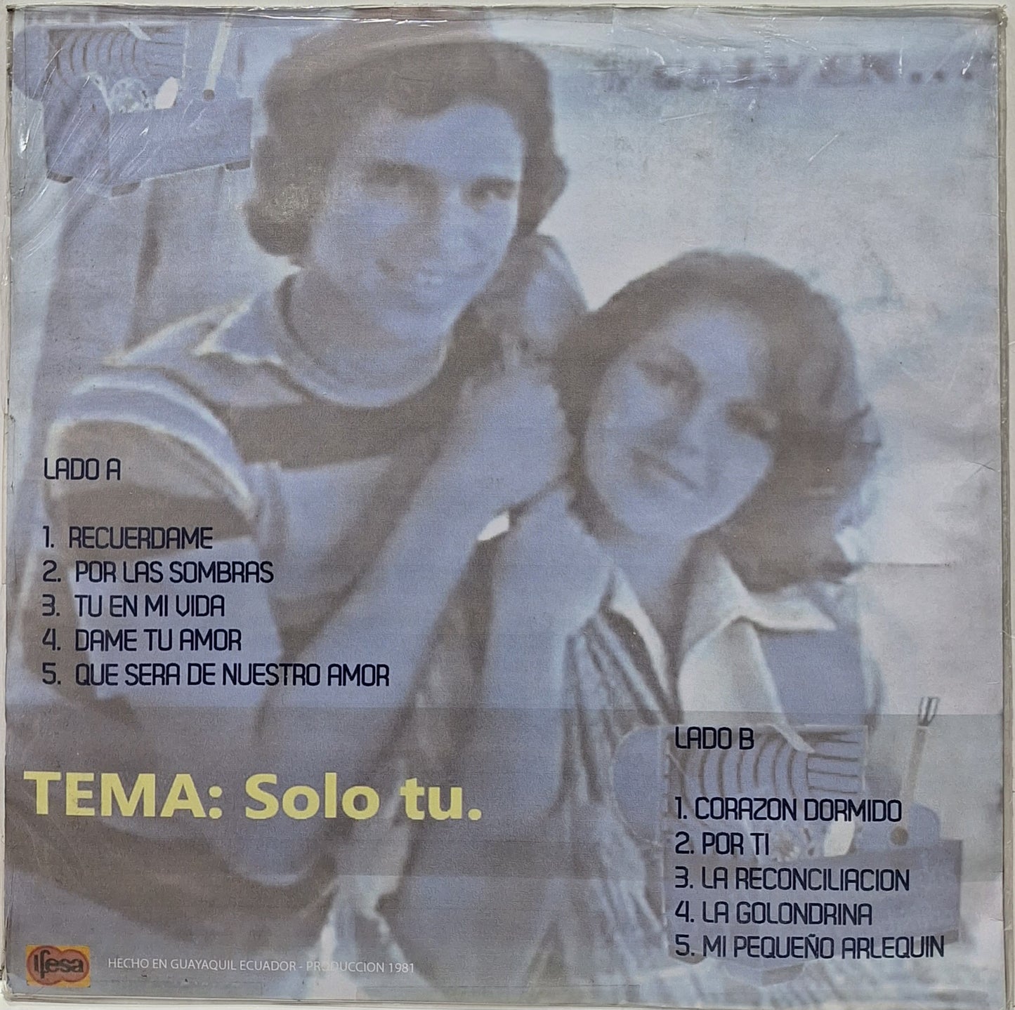 JHONNY Y SUSANA - SOLO TU LP