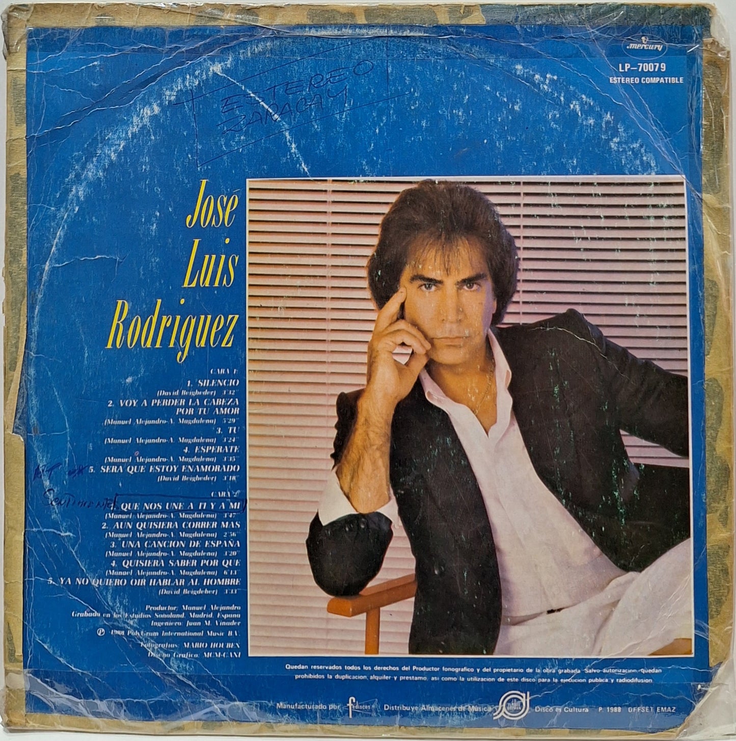 JOSE LUIS RODRIGUEZ - SILENCIO LP