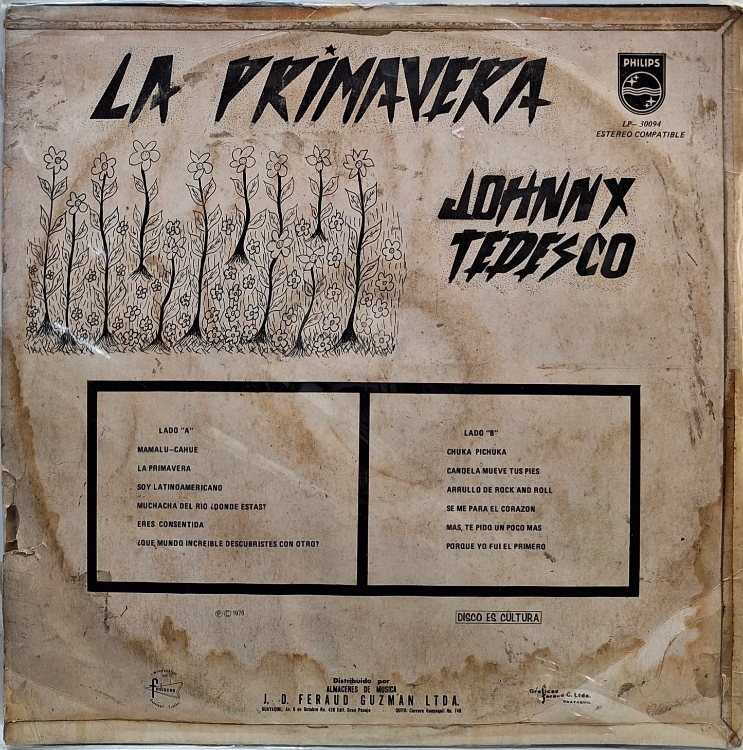 JOHNNY TEDESCO - LA PRIMAVERA LP