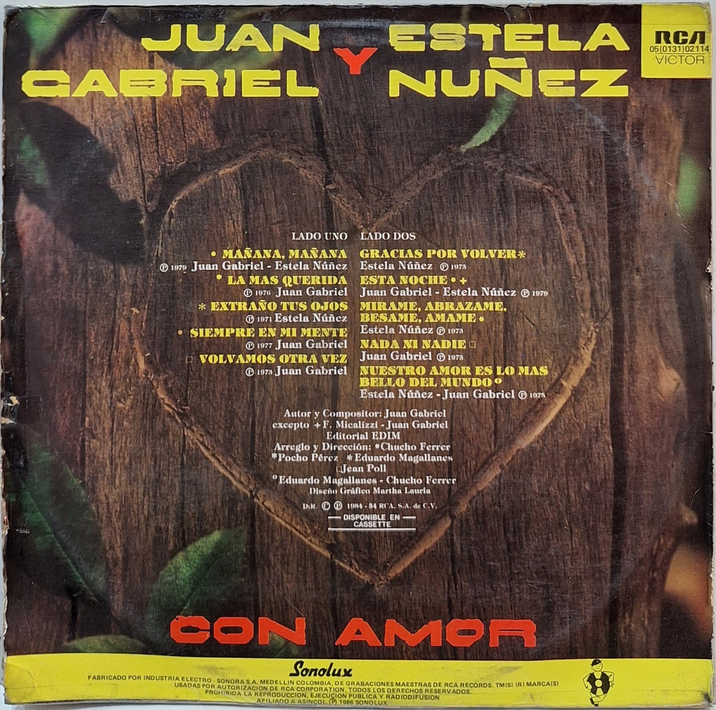 JUAN GABRIEL Y ESTELA NUÑEZ - CON AMOR LP