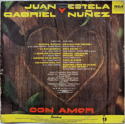 JUAN GABRIEL Y ESTELA NUÑEZ - CON AMOR LP