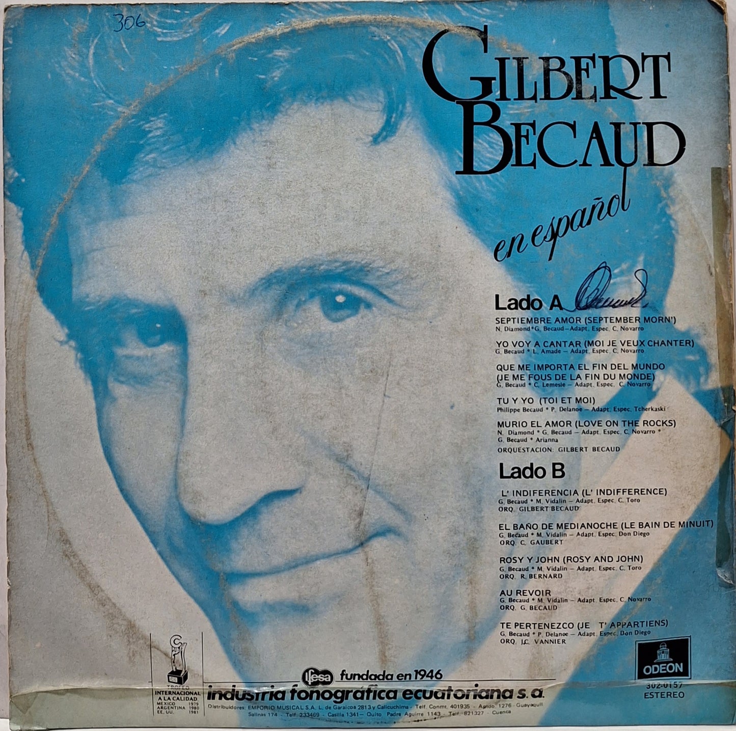 GILBERT BECAUD - EN ESPAÑOL LP