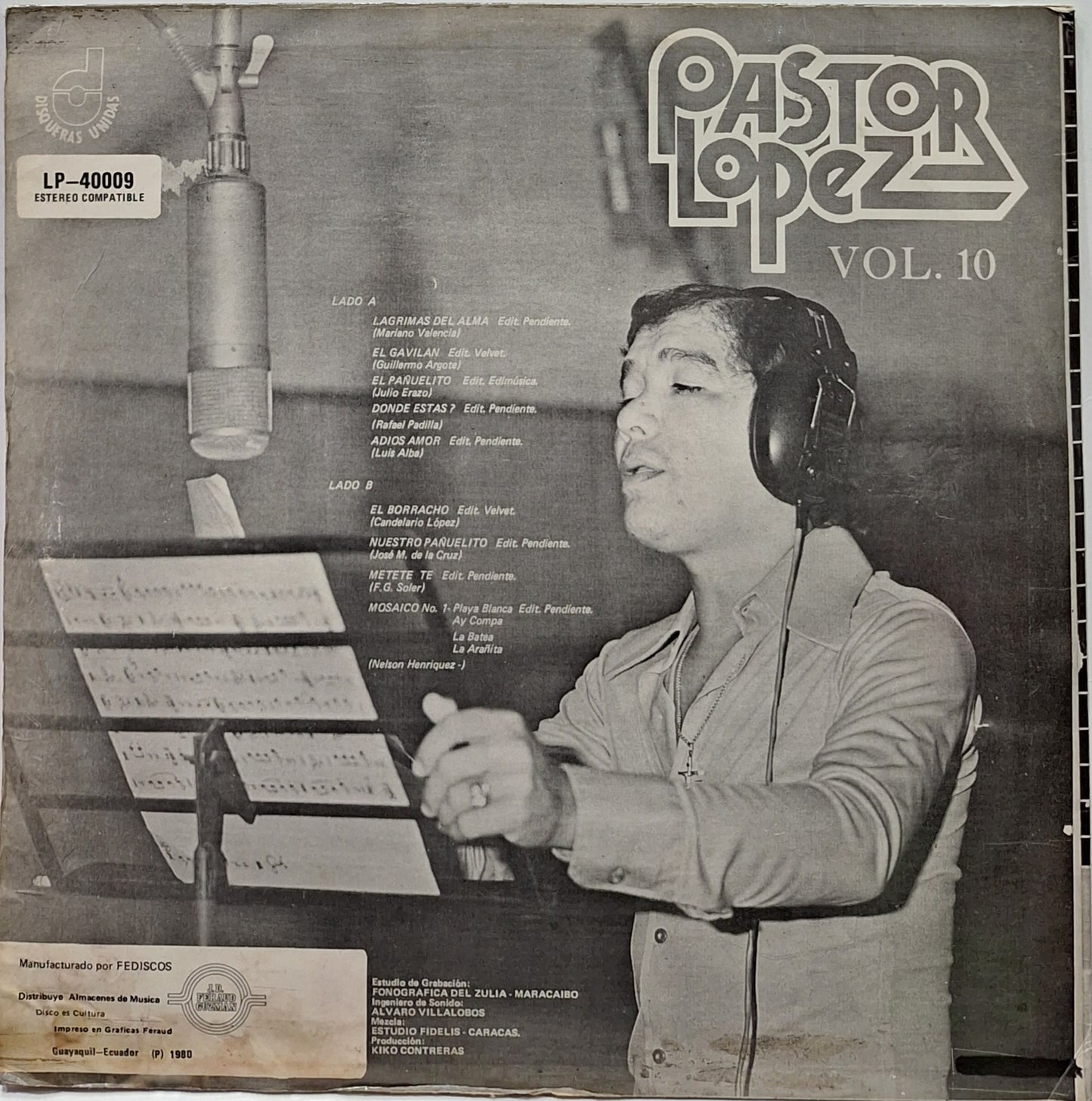 PASTOR LOPEZ - VOL 10 LP