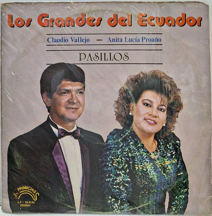 CLAUDIO VALLEJO Y ANA LUCIA PROAÑO - LOS GRANDES DEL ECUADOR PASILLOS  LP