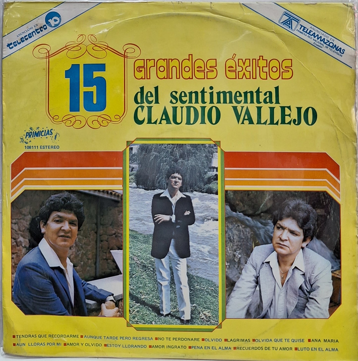 CLAUDIO VALLEJO - 15 GRANDES EXITOS LP