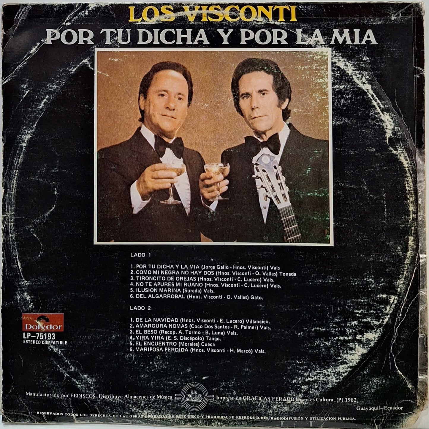 LOS VISCONTI - POR TU DICHA Y POR LA MIA LP