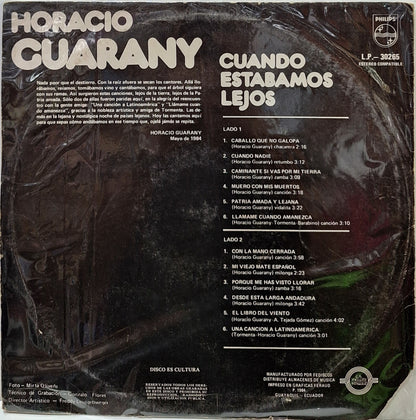 HORACIO GUARANY - CUANDO ESTABAMOS LEJOS LP
