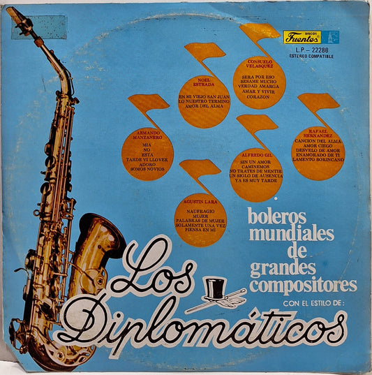 LOS DIPLOMATICOS - BOLEROS MUNDIALES DE GRANDES COMPOSITORES  LP