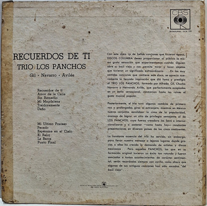 TRIO LOS PANCHOS - RECUERDOS DE TI  LP