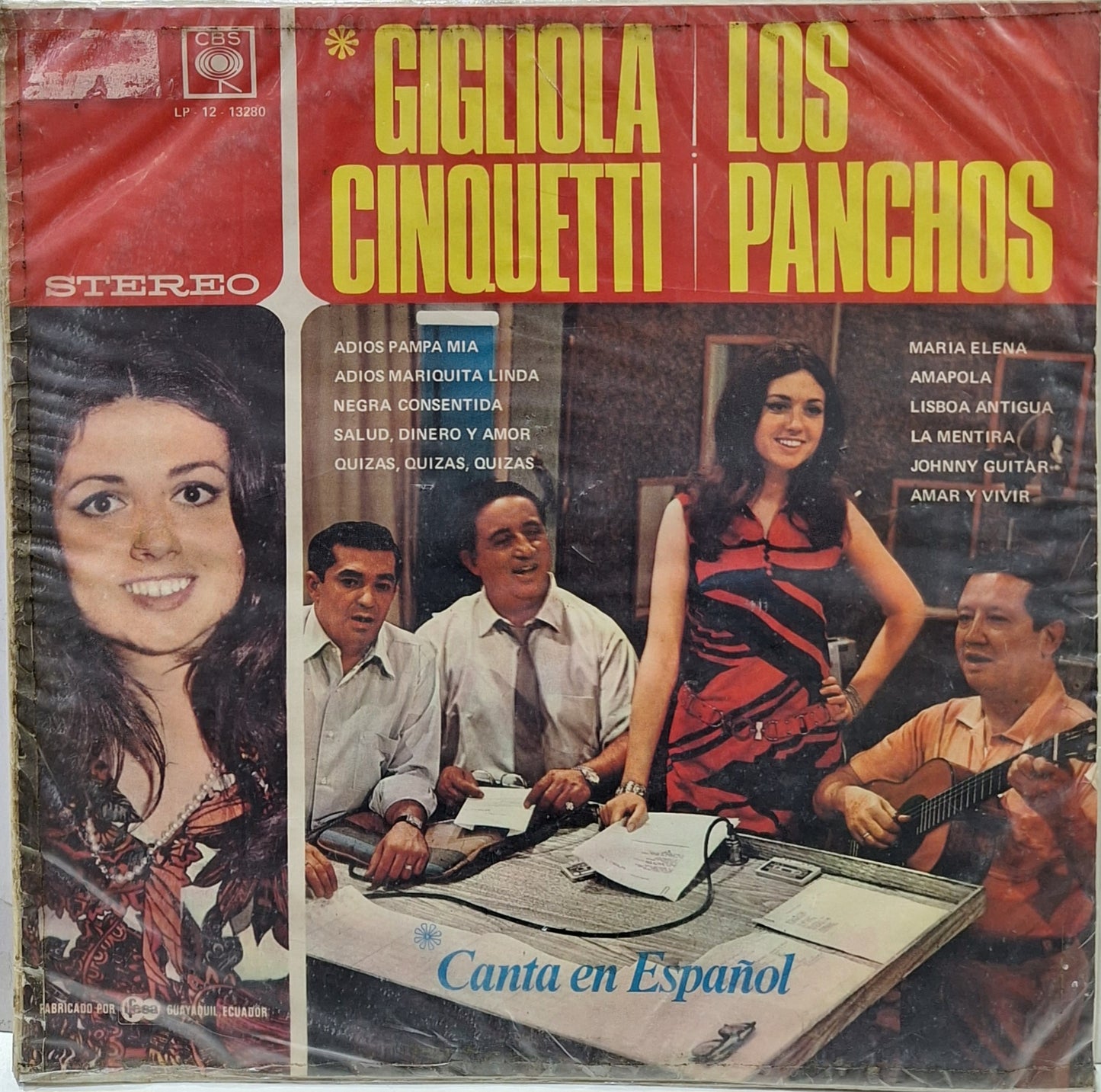 GIGLIOLA CINQUETTI Y LOS PANCHOS - CANTA EN ESPAÑOL  LP