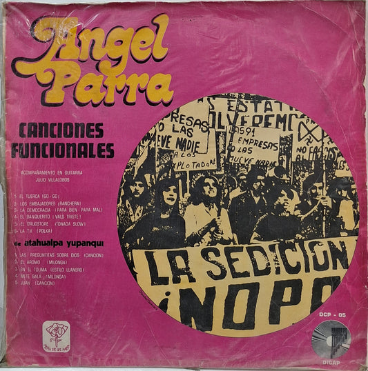 ANGEL PARRA - CANCIONES FUNCIONALES LP