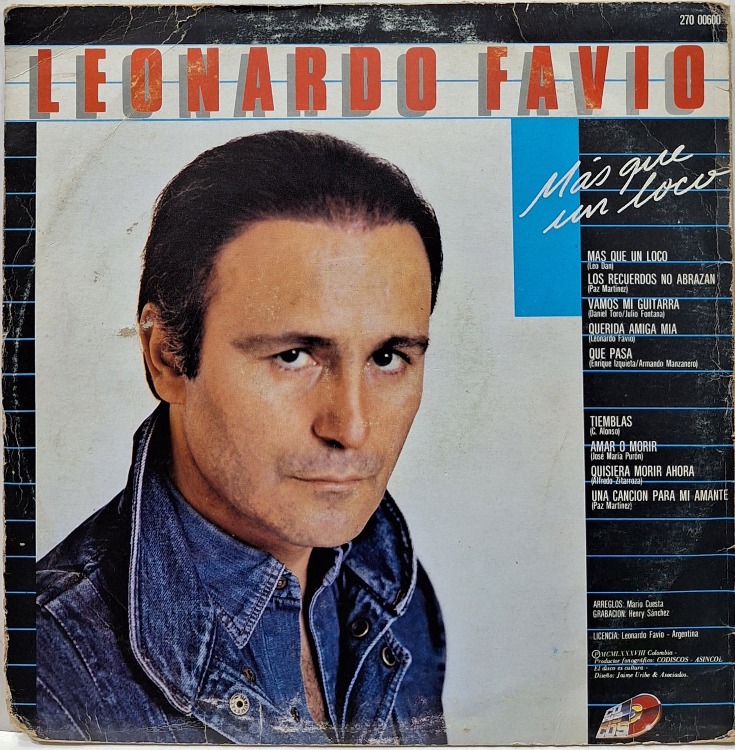 LEONARDO FAVIO - MAS QUE UN LOCO  LP