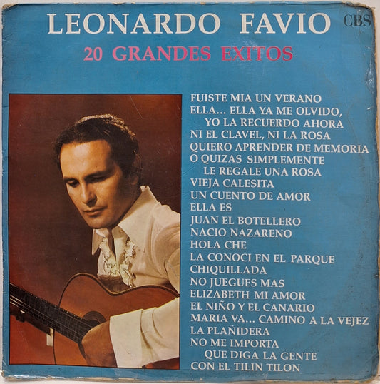 LEONARDO FAVIO - 20 GRANDES EXITOS  LP