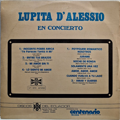 LUPITA D ALESSIO - TE PARECE TANTO A MI  LP