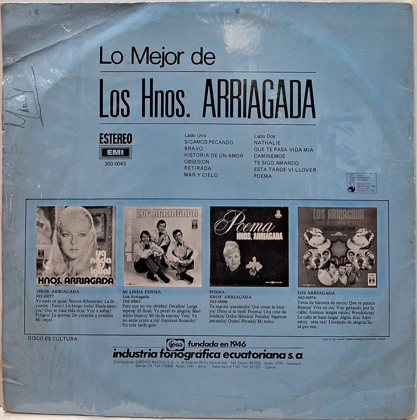 LOS HNOS. ARRIAGADA - LO MEJOR DE  LP