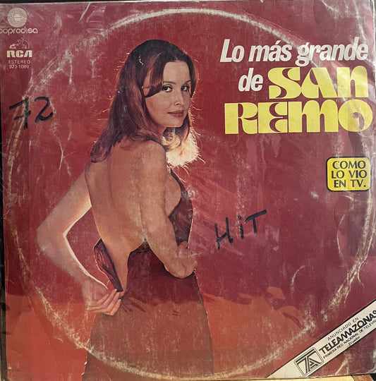 SAN REMO - LO MAS GRANDE DE SAN REMO LP