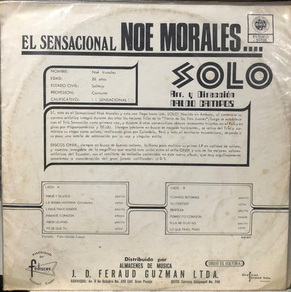 NOE MORALES - SOLO LP