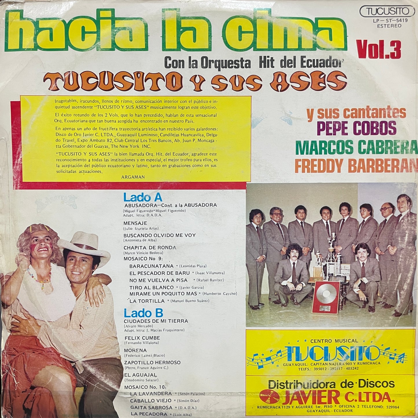 TUCUSITO Y SUS ASES - HACIA LA CIMA VOL.3 LP