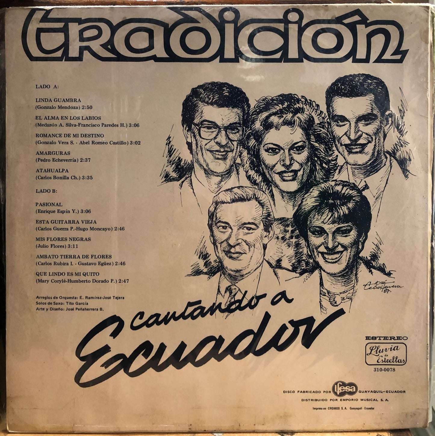 GRUPO TRADICION - CANTANDO A ECUADOR VOL.2 LP