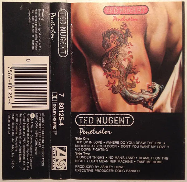 TED NUGENT - PENETRATOR  CASSETTE