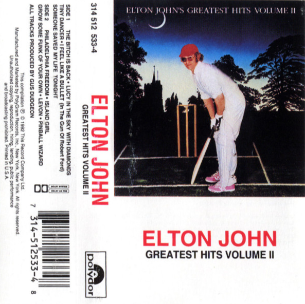 ELTON JOHN - GREATEST HITS VOLUME II  CASSETTE