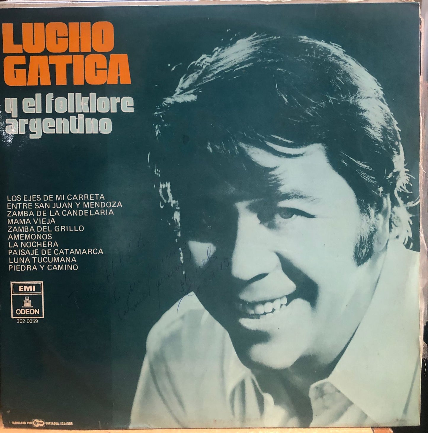 LUCHO GATICA - Y EL FOLKLORE ARGENTINO  LP