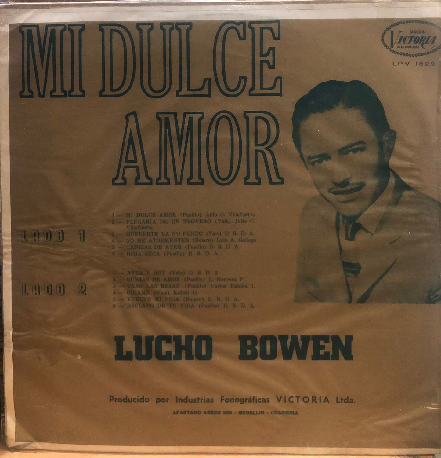 LUCHO BOWEN - MI DULCE AMOR LP