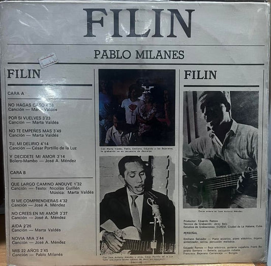 PABLO MILANES - FILIN LP