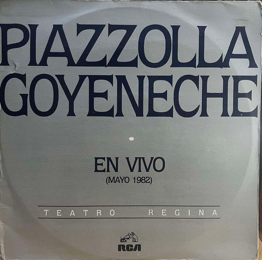PIAZZOLLA & GOYENECHE - EN VIVO (MAYO 1982) LP (DE EPOCA)
