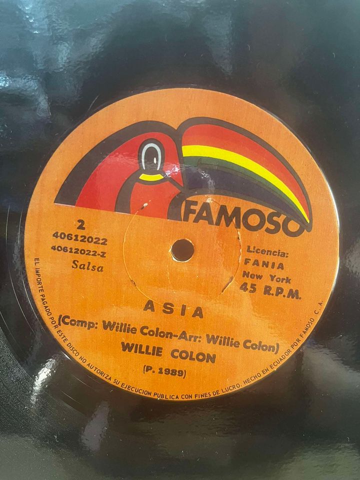 WILLIE COLON- ASIA/EL GRAN VARON  LP (MAXI SINGLE)