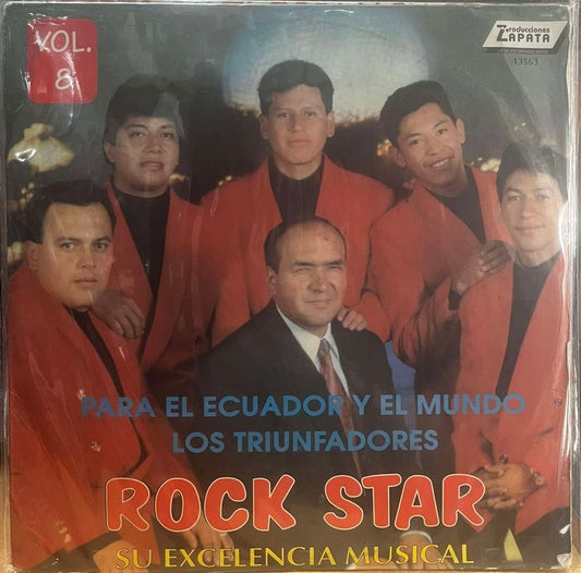 ROCK STAR - LOS TRIUNFADORES PARA EL ECUADOR Y EL MUNDO VOL.8 LP (DE EPOCA)