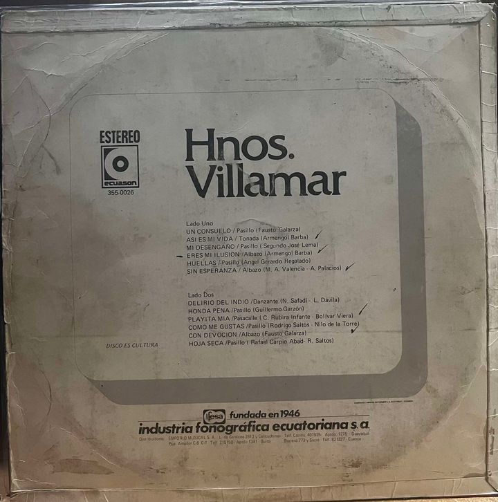 HNOS VILLAMAR - HNOS VILLAMAR Y SU CONJUNTO LP