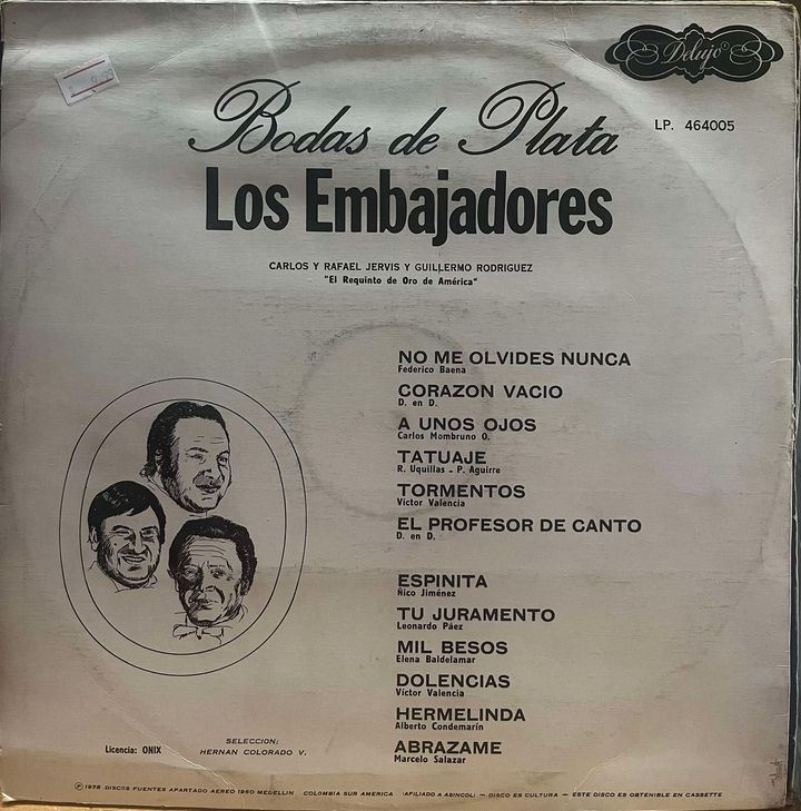 LOS EMBAJADORES - BODAS DE PLATAS LP