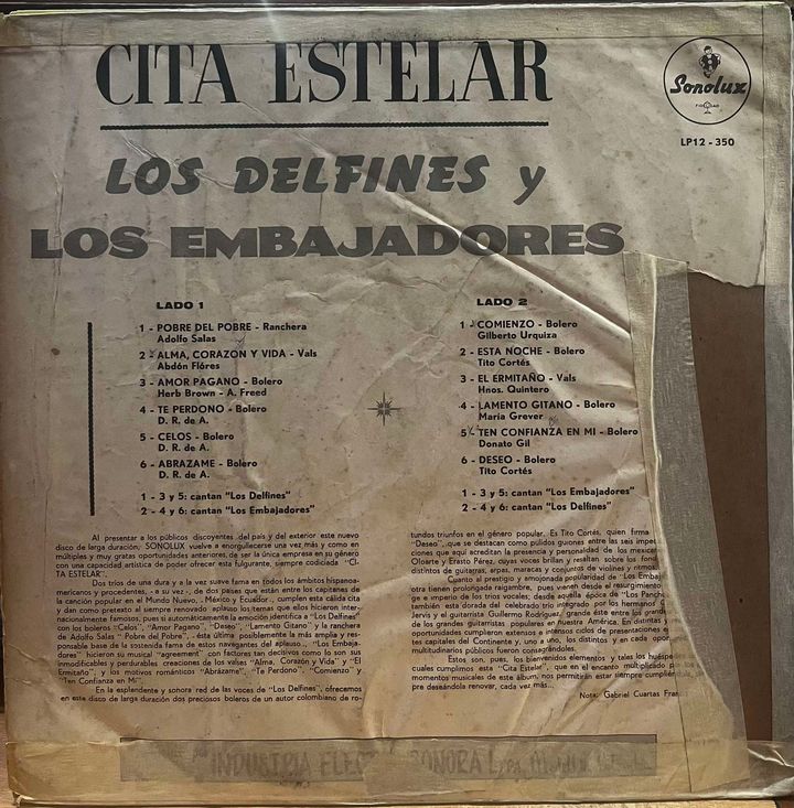 LOS EMBAJADORES Y LOS DELFINES - CITA ESTELAR LP
