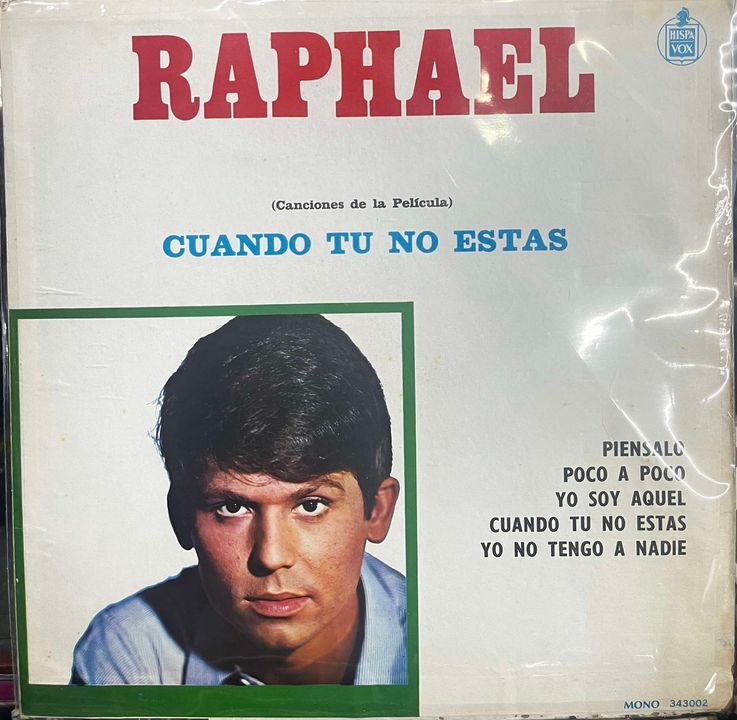 RAPHAEL - CUANDO TU NO ESTAS LP LP