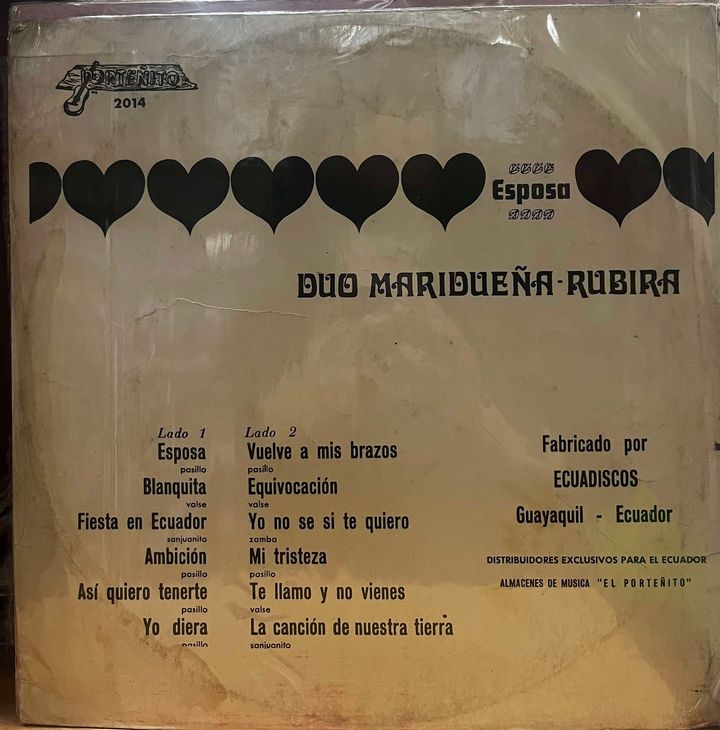 DUO MARIDUEÑA RUBIRA - ESPOSA LP