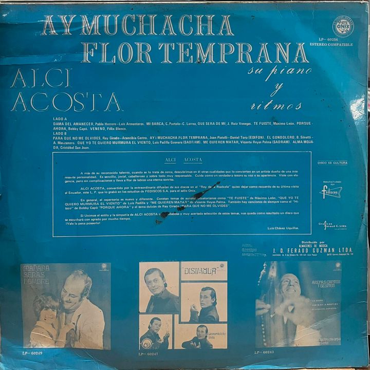 ALCI ACOSTA - AY MUCHACHA FLOR TEMPRANA LP