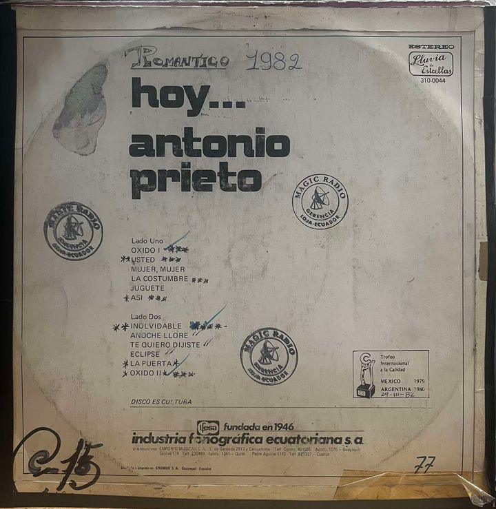 ANTONIO PRIETO - HOY LP