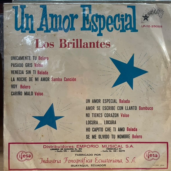 LOS BRILLANTES - UN AMOR ESPECIAL LP (DE EPOCA)