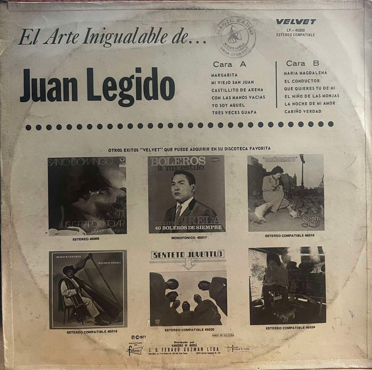 JUAN LEGIDO - YO SOY AQUEL LP