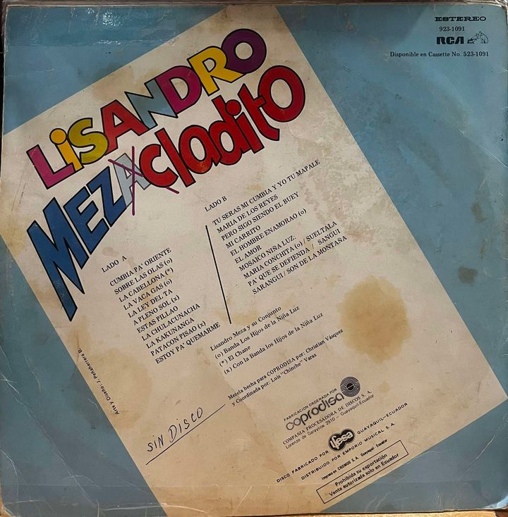 LISANDRO MEZA - MEZCLADITO LP