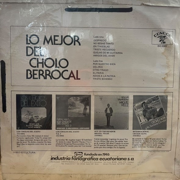 CHOLO BERROCAL - LO MEJOR LP (DE EPOCA)