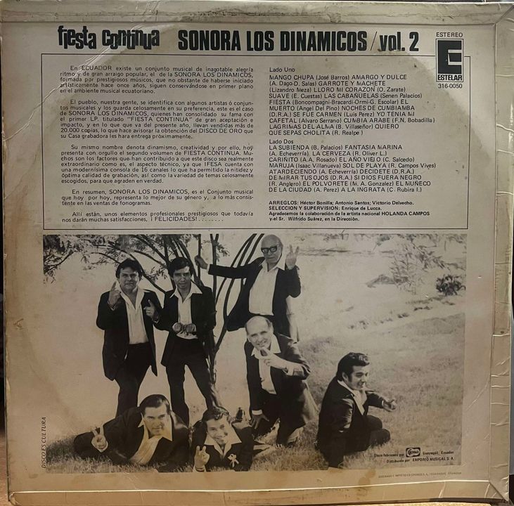 SONORA LOS DINAMICOS - FIESTA CONTINUA VOL.2 LP