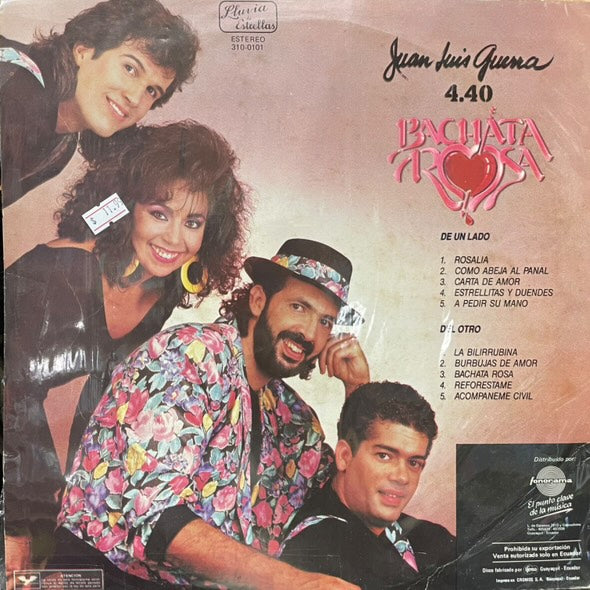 JUAN LUIS GUERRA - BACHATA ROSA LP (DE EPOCA)