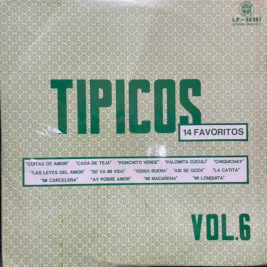 TIPICOS - 14 FAVORITOS VOL.6 LP (DE EPOCA)