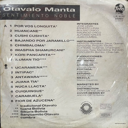 OTAVALO MANTA - SENTIMIENTO NOBLE LP (DE EPOCA)