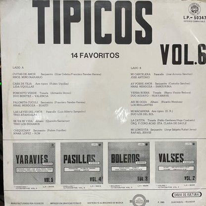 TIPICOS - 14 FAVORITOS VOL.6 LP (DE EPOCA)
