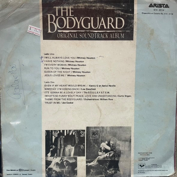 THE BODYGUARD - ORIGINAL SOUNDTRACK ALBUM LP (DE EPOCA)